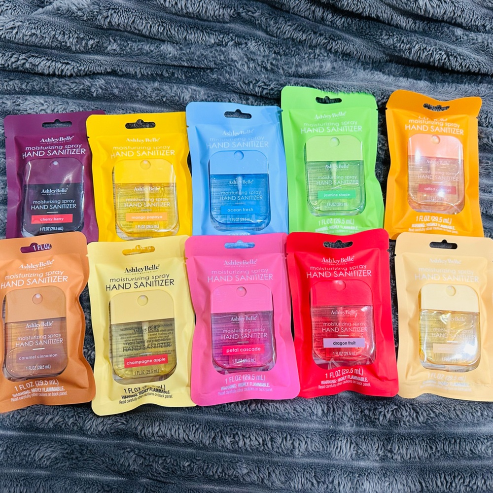 Variety Pack of Ashley Belle Hand Sanitizers set of 10 - Picture 2 of 2